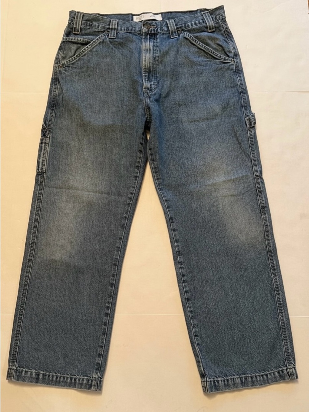 Signature Levi Strauss Gold Carpenter Jeans Men’s Tag 36x30 Blue Utility Denim